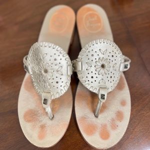 Jack Rogers gold sandals 8.5